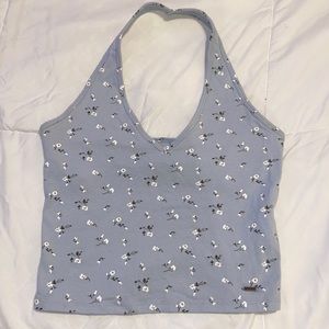 Girls Hollister Halter Top | Baby Blue